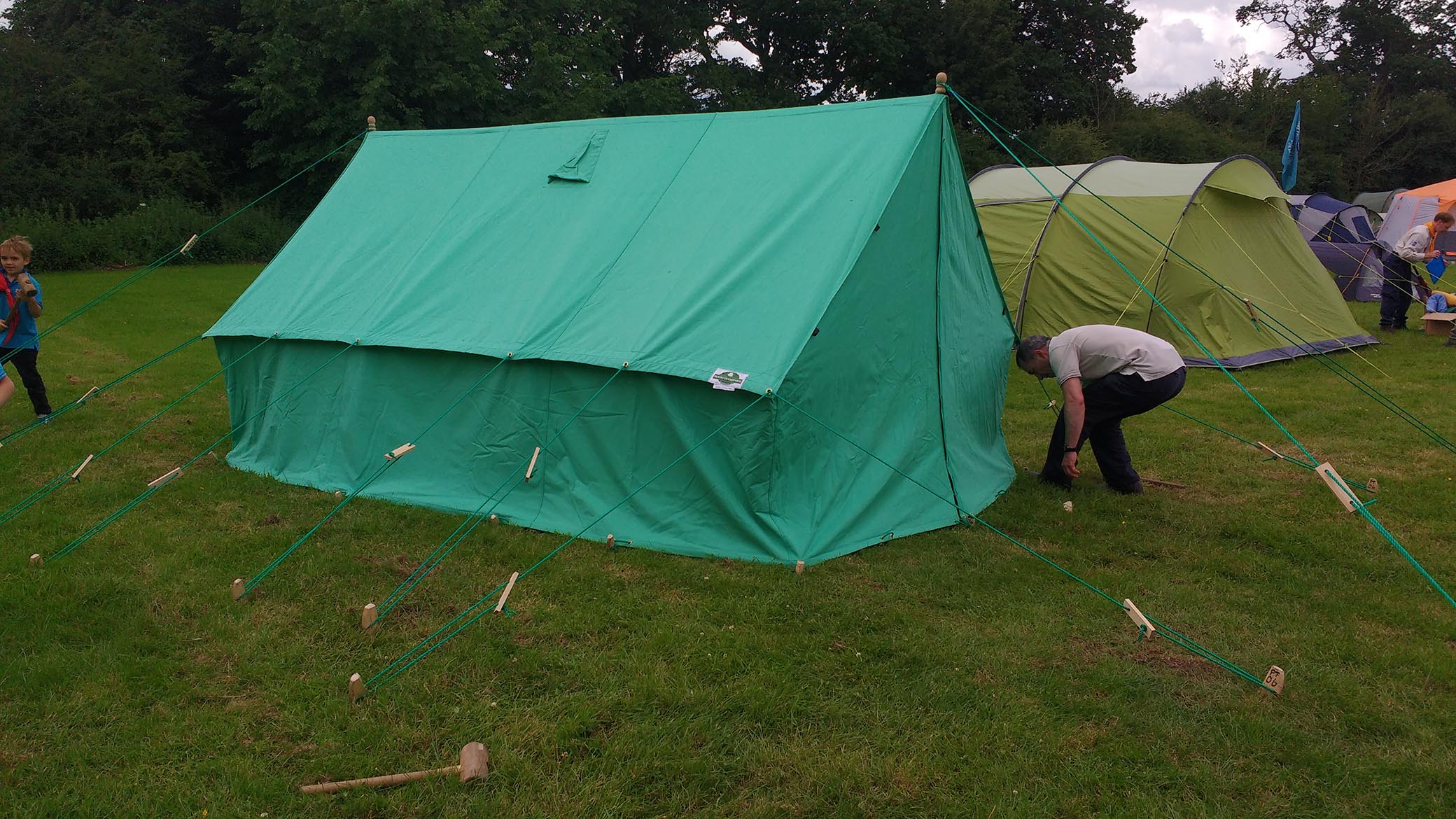 Beavers in Tents Well End June 2016 1st Orwell Scouts